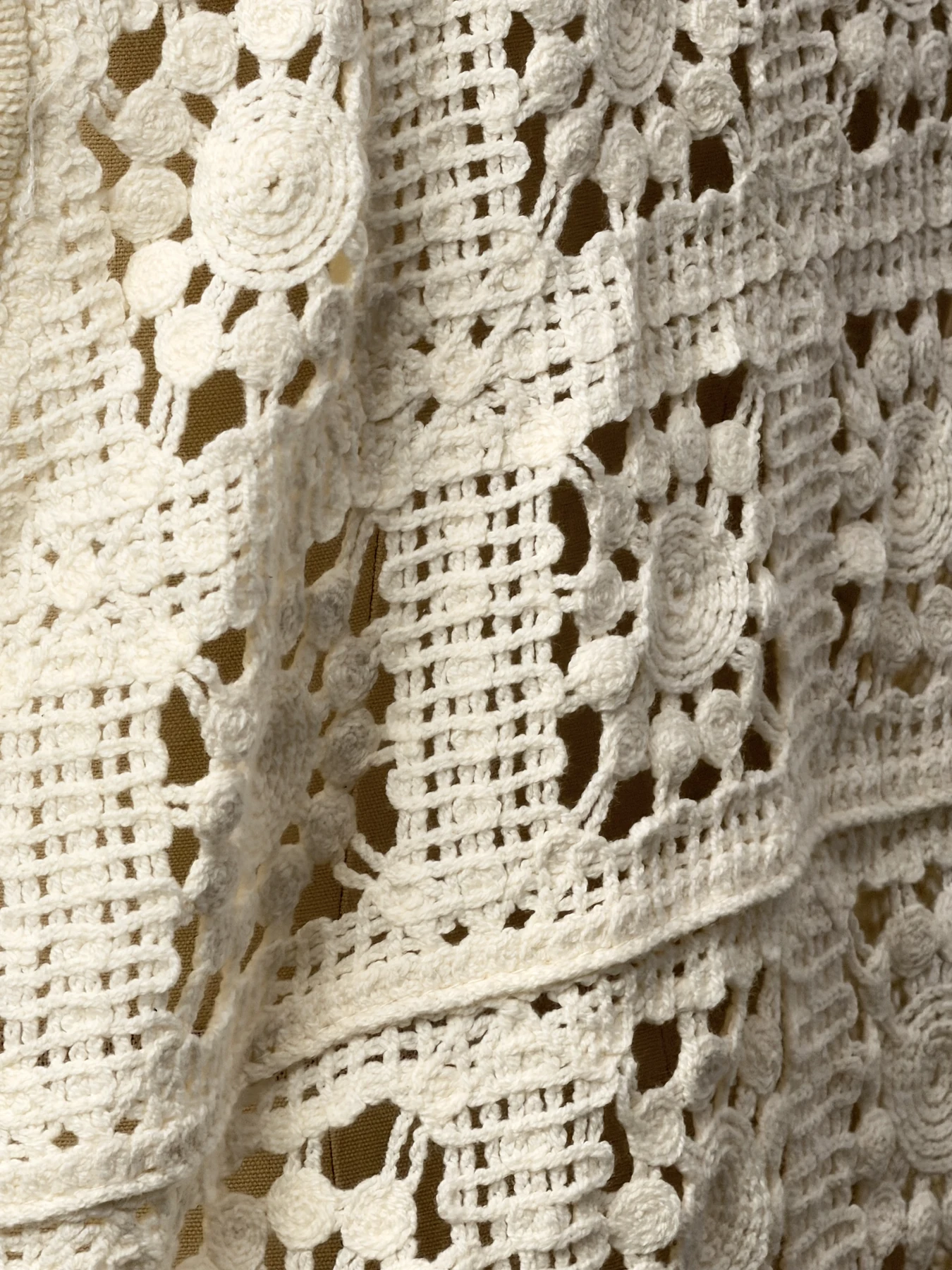 Wholesale Ivory Square Motif Crochet-Look Sleeveless Tunic for OEM and private label production 6
